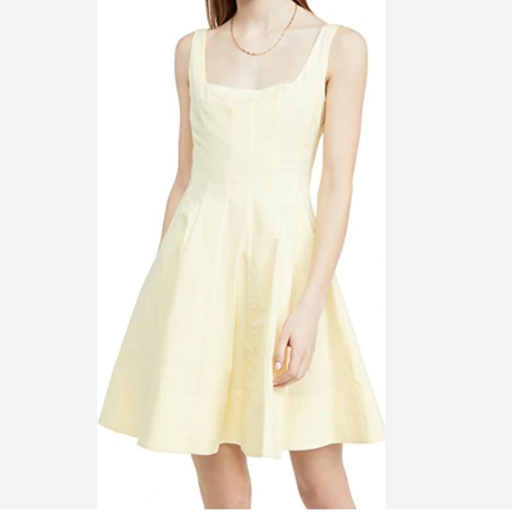 Staud- Mini Wells Dress in Ginger